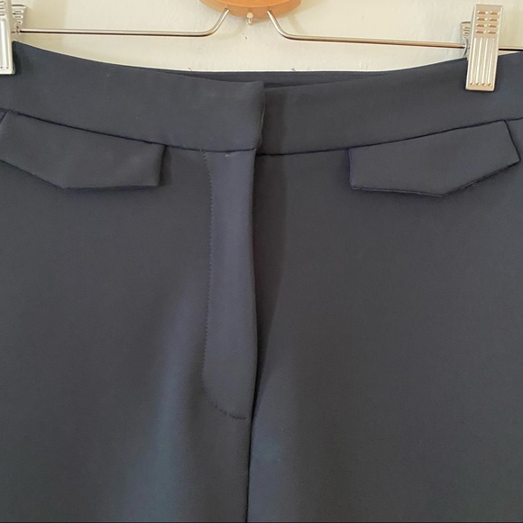 Achro Pants Crop Wide Leg high rise Navy Blue S - Picture 2 of 6